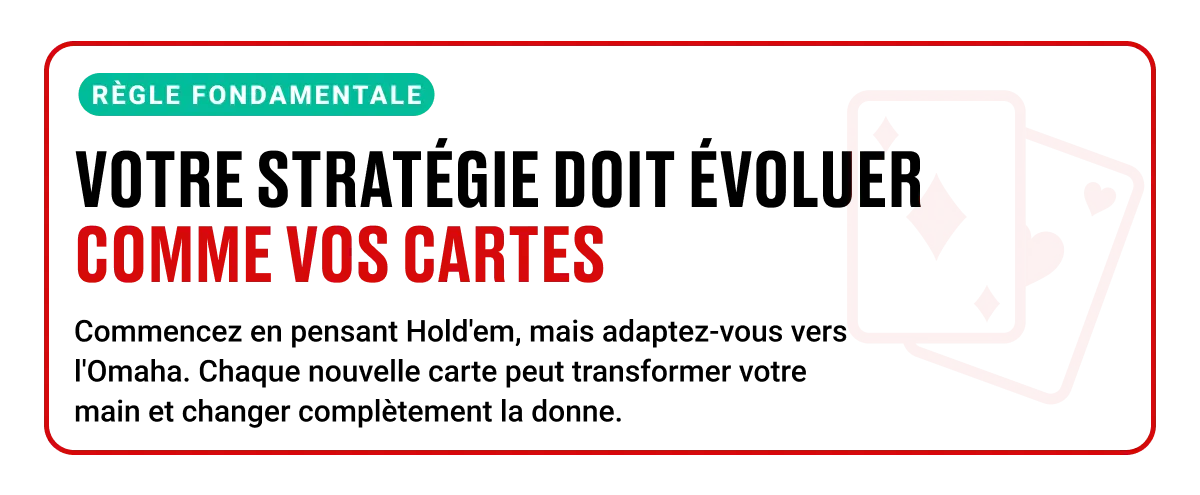 Citation sur l'importance de l'adaptation en Poker Fusion