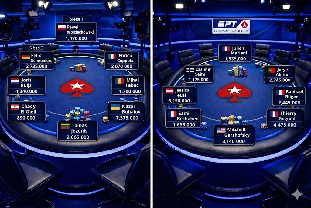 EPT Paris 2026 les deux tables restantes