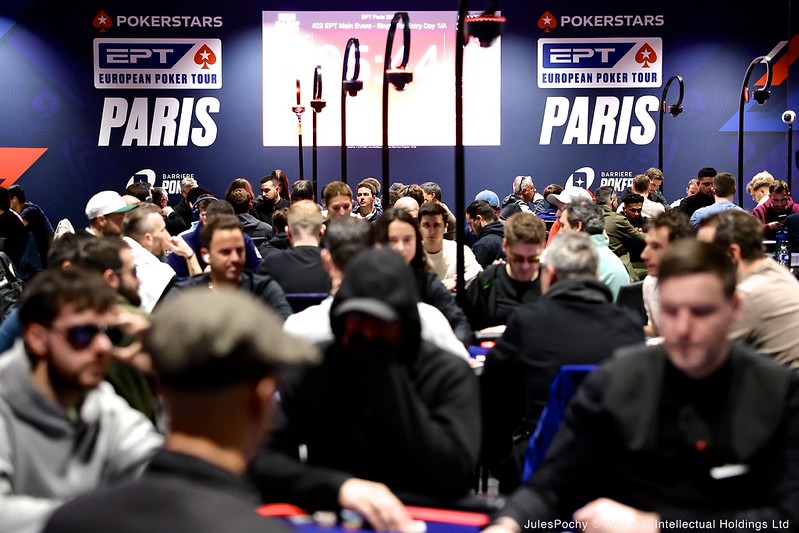 Salle au Jour 1A du Main Event de l'EPT Paris 2026 PokerStars