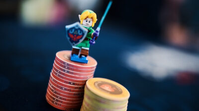 Link de Zelda protecteur de cartes poker