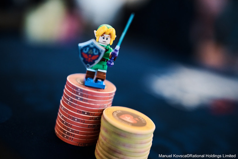 Link de Zelda protecteur de cartes poker
